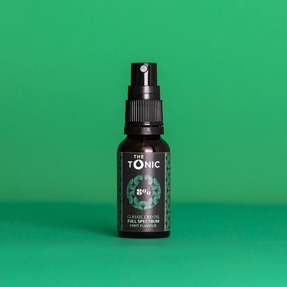 8% Classic CBD Oil Full Spectrum Mint Flavour - The Tonic CBD