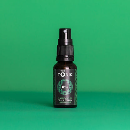 8% Classic CBD Oil Full Spectrum Mint Flavour - The Tonic CBD