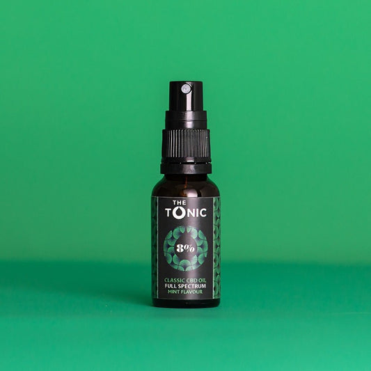 8% Classic CBD Oil Full Spectrum Mint Flavour - The Tonic CBD