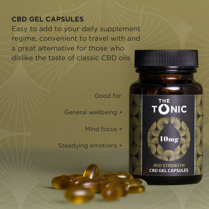 Mid Strength CBD Gel Capsules - The Tonic CBD